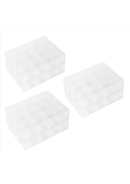72 Pcs Kare Şeffaf Plastik Paketleme Kutusu Şeker Kutusu Mücevher Kutusu Partisi Doğum Günü Kutusu (Yurt Dışından)