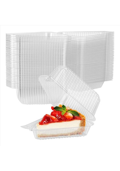 600PCS Üçgen Cheesecake Kutuları Dilim Kek Kutusu Üçgen Pasta Tutucular Pastane Partisi Düğünü Için Kek Kutuları (Yurt Dışından) modelleri