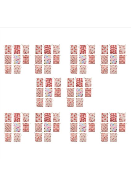 80PCS Noel Drawstring Çantaları Çarpık Poşeti Şeker Sargısı Için Iyi Çantalar Noel Partisi Favor Malzemeleri (Yurt Dışından)