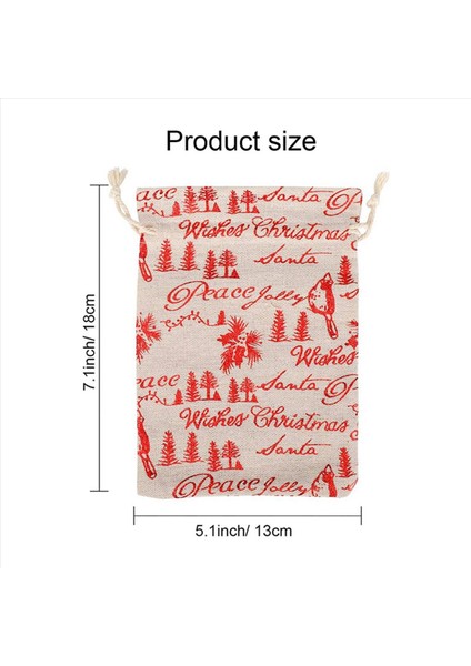 80PCS Noel Drawstring Çantaları Çarpık Poşeti Şeker Sargısı Için Iyi Çantalar Noel Partisi Favor Malzemeleri (Yurt Dışından) fırsatları