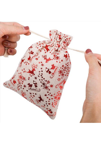 80PCS Noel Drawstring Çantaları Çarpık Poşeti Şeker Sargısı Için Iyi Çantalar Noel Partisi Favor Malzemeleri (Yurt Dışından) indirimleri