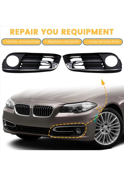 1paır Ön Tampon Sisli Işık Çerçevesi Lamba Bmw 5 Seri F10 F11 Sedan 51117342391 51117342392 (Yurt Dışından) fırsatları