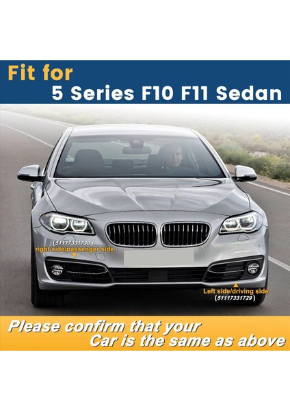 1paır Ön Tampon Sisli Işık Çerçevesi Lamba Bmw 5 Seri F10 F11 Sedan 51117342391 51117342392 (Yurt Dışından) indirimleri