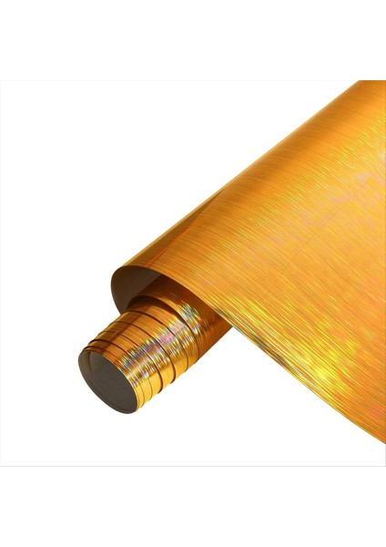 Metalik Htv - 12 Inç x 6ft Rulo Isı Transferi Vinil Folyo Holografik Altın Krom Ütü T -Shirts Için Vinil Dıy (Yurt Dışından)