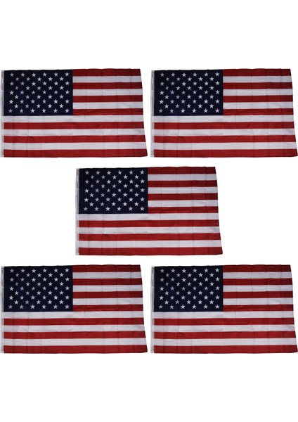 5x Promosyon Amerikan Bayrağı Abd - 150 x 90CM ( Görüntü Uyumlu) (Yurt Dışından)