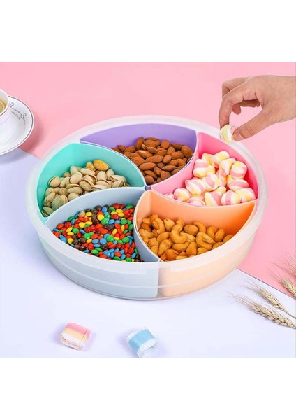 2pc Çok Fonksiyonlu Gıda Depolama Tepsisi Kapaklı Gıda Kapları Tepsisi Fındık ve Şekerleme Plakası Için Platte Servis (Yurt Dışından) modelleri