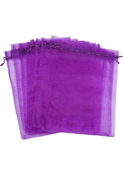 200PCS Büyük Organze Çantaları 20X30 cm Örgü Çantaları Noel Düğünü Için Takı Poşetleri Çizmek (10 Renk) (Yurt Dışından) indirimleri