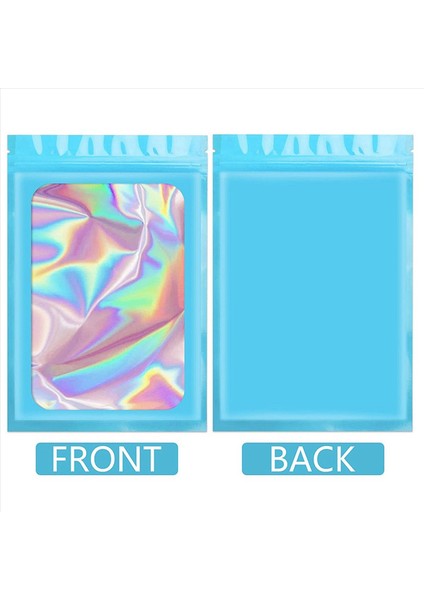 200PCS Yeniden Kapatılabilir Holografik Çantalar Gıda Depolama Partisi Için Net Bir Pencere ile Kokusu Geçirmez Mylar Kese (Yurt Dışından) indirimleri