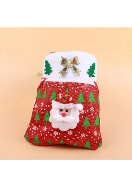Noel Çantası Cep Tatlı Şeker Noel Çorap Çanta Noel Şeker Çantası Çizme Noel Malzemeleri (Yurt Dışından)