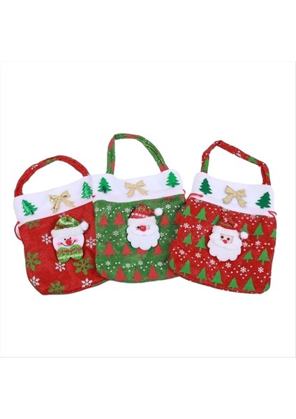Noel Çantası Cep Tatlı Şeker Noel Çorap Çanta Noel Şeker Çantası Çizme Noel Malzemeleri (Yurt Dışından) indirimleri