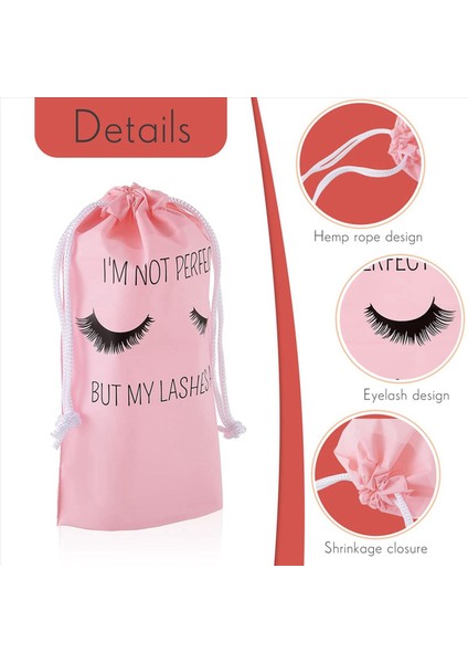 100PCS Kirpik Sonrası Bakım Torbaları Kirpik Ambalaj Plastik Makyaj Torbası Taşınabilir Tuvalet Çantası Siyah Çizimsel Kadınlar Için (Yurt Dışından) modelleri