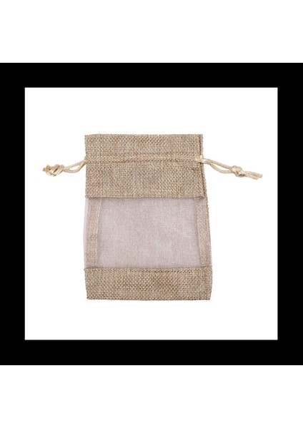 90PCS Keten Organza Çantaları Çuval Bezi Çizim Çantası Noel Leri Çanta Kahve Çekirdekleri Için Düğün Parti Çantaları Şeker Makyajı (Yurt Dışından) fiyatları