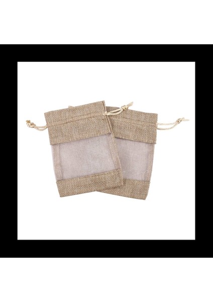 90PCS Keten Organza Çantaları Çuval Bezi Çizim Çantası Noel Leri Çanta Kahve Çekirdekleri Için Düğün Parti Çantaları Şeker Makyajı (Yurt Dışından) modelleri