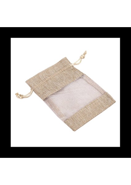 90PCS Keten Organza Çantaları Çuval Bezi Çizim Çantası Noel Leri Çanta Kahve Çekirdekleri Için Düğün Parti Çantaları Şeker Makyajı (Yurt Dışından) fırsatları