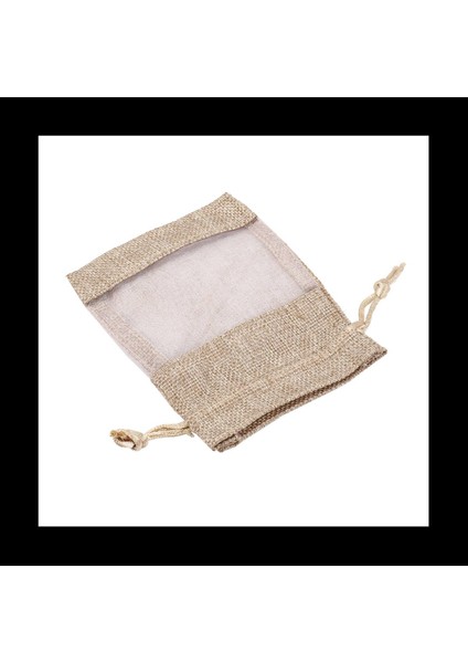 90PCS Keten Organza Çantaları Çuval Bezi Çizim Çantası Noel Leri Çanta Kahve Çekirdekleri Için Düğün Parti Çantaları Şeker Makyajı (Yurt Dışından) indirimleri