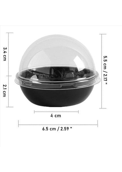 500 Paket Şeffaf Plastik Mini Cupcake Kap Mini Çörek Macaron Için Kubbe Kapaklı Bireysel Ambalaj Işleme Kutuları (Yurt Dışından) fırsatları