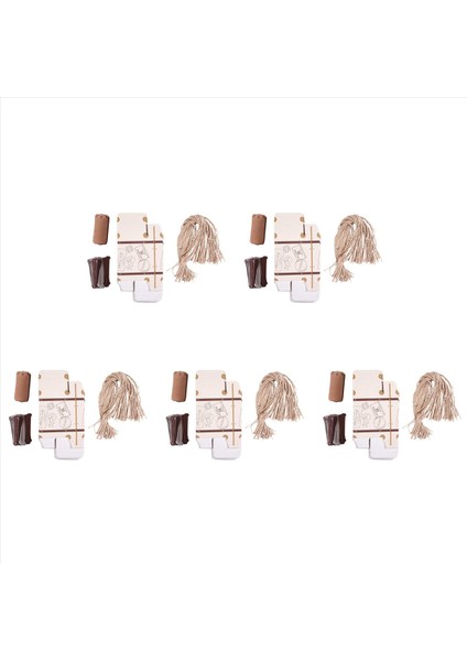 250PCS Bavul Lehine Kutu Partisi Iyilik Şeker Kutusu Vintage Kraft Kağıt Etiket ve Ip ile Düğün/seyahat Temalı Parti Için Ip (Yurt Dışından) fırsatları