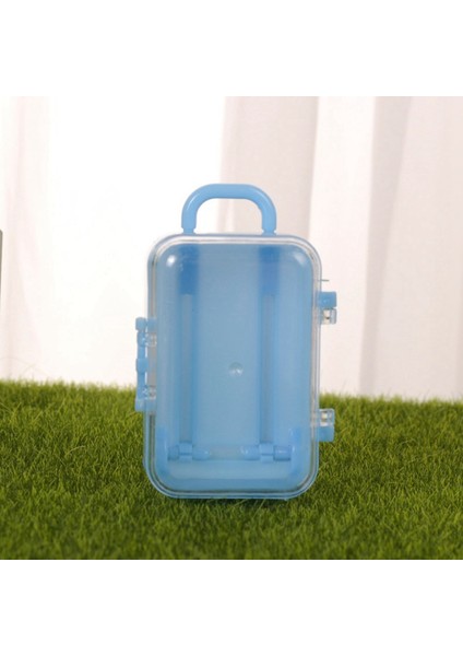 3x Mavi Mini Roller Seyahat Bavul Şeker Kutusu Kişiliği Yaratıcı Düğün Şeker Kutusu Bagaj Tramvay Kutusu Şeker Oyuncak (Yurt Dışından) fiyatları