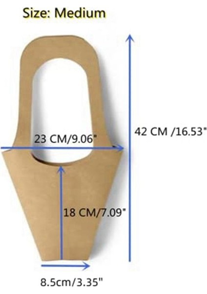 10PCS Kraft Kağıt Çiçekler Çantaları Buketler Çantalar ile Çiçek Saran Ev Dekorasyonu (Boyut Orta) (Yurt Dışından) fırsatları