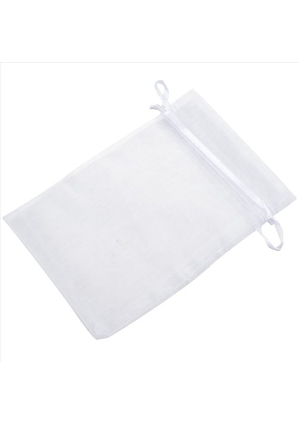 250 Adet 4 x 6 Inç Organze Çantaları Çekiliş Takı Torbaları Düğün Parti Lehine Çantalar (Beyaz) (Yurt Dışından) fiyatları