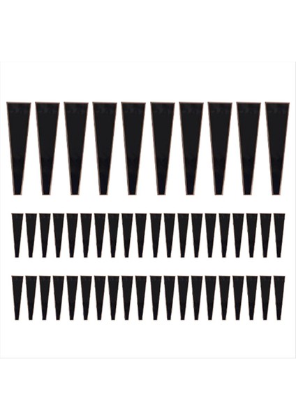 50PCS Tek Gül Kollu Çiçek Sarma Çantası Buket Ambalaj Çantaları Sevgililer Günü Için Çiçek Sarmalayıcılar Siyah (Yurt Dışından)