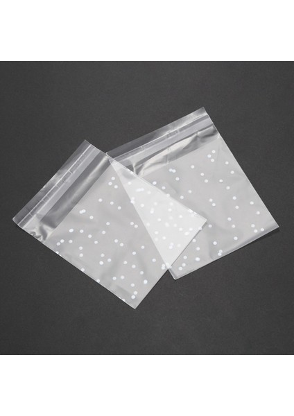 200PCS Buzlu Sevimli Noktalar Plastik Paket Şeker Kurabiye Ambalaj Çantaları Cupcake Sarıcı Kendi Yapışkan Örnek Çantası 7cm (Yurt Dışından) indirimleri