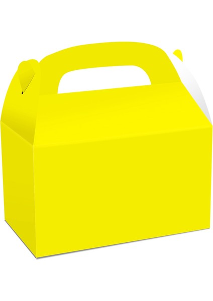 48 Paket Beyaz Eşleme Parti Favorileri Kağıt Kutuları Doğum Günü Partisi Duş 6x3 5x3 5 Inç Sarı (Yurt Dışından)