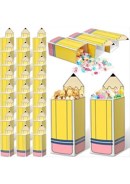 Okula Döndeki Şeker Çantası Öğretmen Çantası Şeker Kutusu Partys Favors Okula Hoş Geldiniz Teşekkürler Öğretmen (40 Adet) (Yurt Dışından) fiyatları