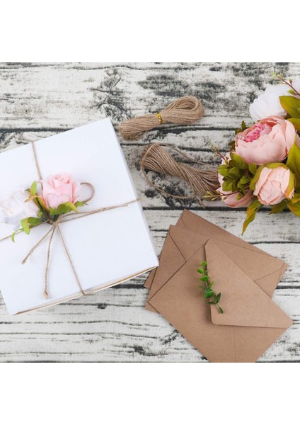 Beyaz Kutuları 12 Paket 8X8X4 Inç Kağıt Kutusu Düğün Için Kapaklar Mevcut Nedime Teklif Si B (Yurt Dışından) indirimleri