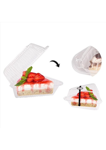 300PCS Üçgen Cheesecake Kutuları Dilim Kek Kutusu Üçgen Pasta Tutucular Pastane Partisi Düğünü Için Kek Kutuları (Yurt Dışından) fırsatları