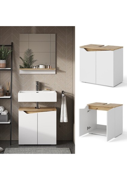 Şık Lavabo Alt Dolabı Modern Kesim