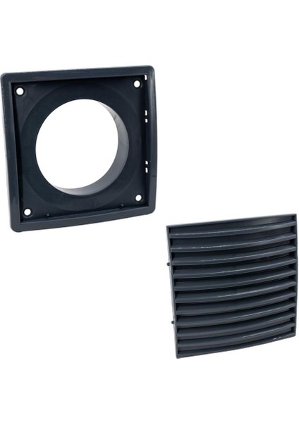 6463 Kare Baca Kapağı Duvar Menfezi 100 mm