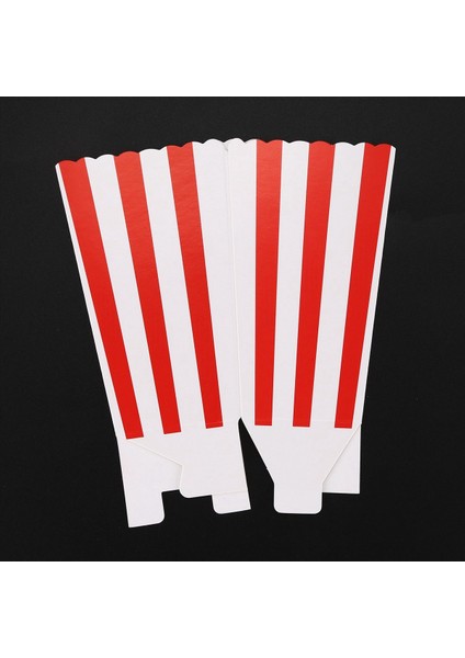 72 Sinema Stripes Partiye Edin Küçük Şeker Favor Patlamış Mısır Çanta Kutuları Kırmızı (Yurt Dışından) indirimleri