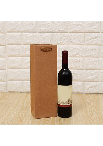 120 Paket Sağlam Kahverengi Kraft Kağıt Torbalar Sağlam Halat - 4 Inç x 4inch x 13 8inch - Şarap Ler Perakende Için Ideal (Yurt Dışından) modelleri