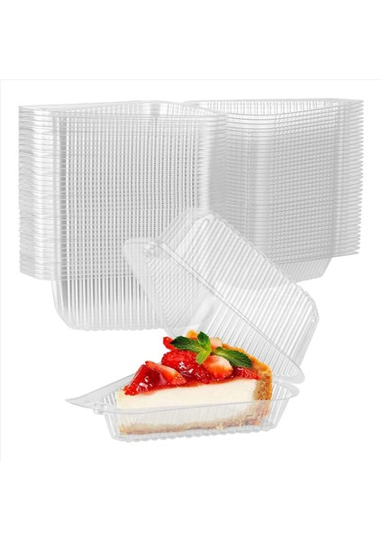 500PCS Üçgen Cheesecake Kutuları Dilim Kek Kutusu Üçgen Pasta Tutucular Pastane Partisi Düğünü Için Kek Kutuları (Yurt Dışından) indirimleri
