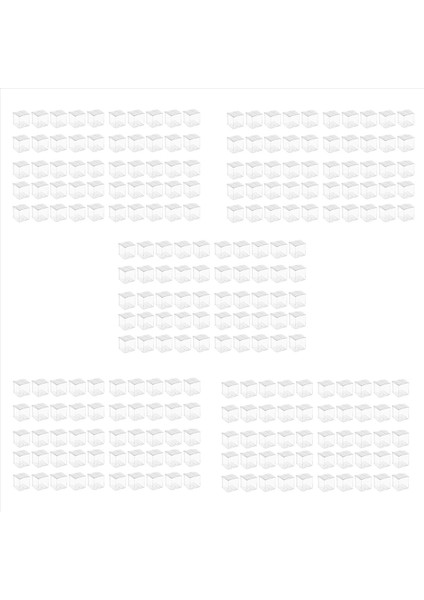 250PCS Ler Için Temiz Plastik Kutular Pvc Ambalaj Kutusu Ambalajı Şeffaf Şeker Kutusu Düğün Kutuları Parti (Yurt Dışından)