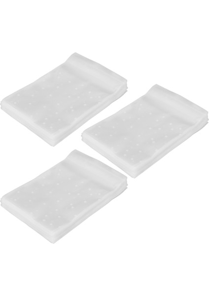 300PCS Buzlu Sevimli Noktalar Plastik Paket Şeker Kurabiye Ambalaj Çantaları Cupcake Sarıcı Kendi Yapışkan Örnek Çantası 7cm (Yurt Dışından)