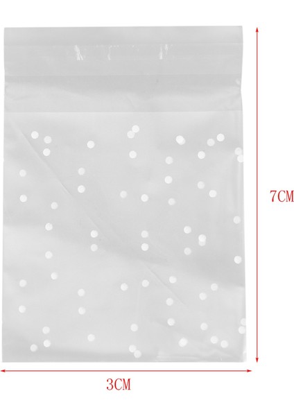 300PCS Buzlu Sevimli Noktalar Plastik Paket Şeker Kurabiye Ambalaj Çantaları Cupcake Sarıcı Kendi Yapışkan Örnek Çantası 7cm (Yurt Dışından) indirimleri