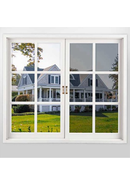 2x Tek Yönlü Ayna Pencere Filmi Güneş Engelleme Cam Çıkartma Isı Kontrolü Yansıtıcı Film Kendi Yapışkan Pencere Filmi 40X400CM (Yurt Dışından) fırsatları