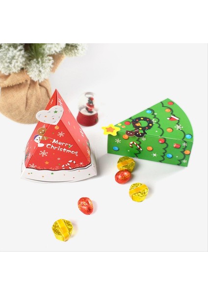 Noel Ağacı Şekli Şeker Kutusu Diy Bisküvi Atıştırmalık Pişirme Ambalaj Kutusu Çocuk Si Kırmızı (Yurt Dışından) modelleri