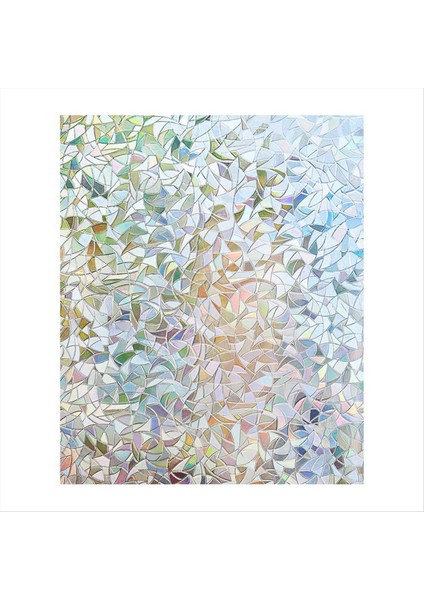 Gizlilik Için Pencere Filmleri Statik Yapışan Gökkuşağı Pencere Filmi Çıkarılabilir Tutkal Yok Pencere Ev Ofisi Için Kapaklar 60CM (Yurt Dışından)