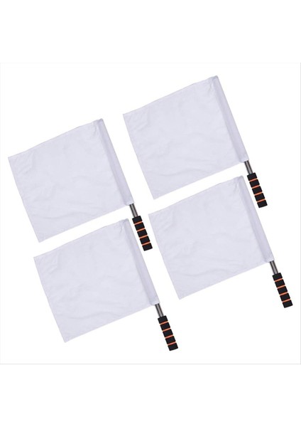 Beyaz Spor Hakem Bayrağı 4 Parça Atletizm Etkinliği Hakem Futbol Futbol Futbol Bayrağı Bayrak Taşıyıcı Bayrak Sünger Tutar (Yurt Dışından)