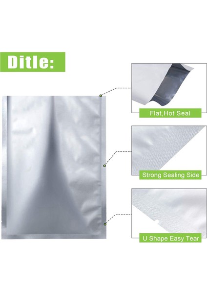 75 Adet 3 Boyutlar Mylar Alüminyum Folyo Çantalar Folyo Düz Isı Sızdırmazlık Torbaları Saklama Torbaları Gıda Kahve Çayı Fasulyesi Için Kese (Yurt Dışından) indirimleri