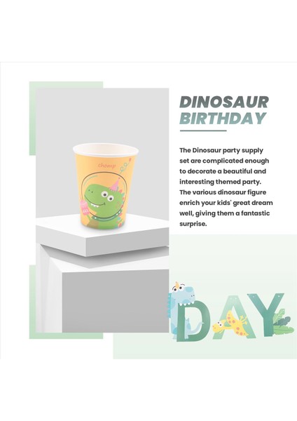 49PCS Dinozor Tema Partisi Tek Kullanımlık Sofra Takımı Set Kağıt Tabak Bardağı Çocuk Çocuk Orman Doğum Günü Partisi Dekorasyon Bebek (Yurt Dışından) fırsatları