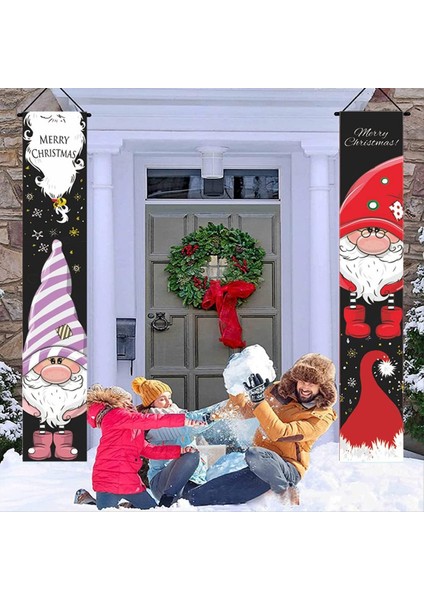 Mutlu Noeller Banneyi Asın Iç ve Dış Mekan Noel Dekoratif Afişleri Ön Kapı ve Garaj B (Yurt Dışından) fırsatları