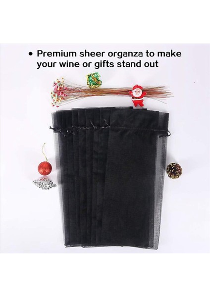 120PCS Siyah Organza Şarap Şişesi Torbaları Şeffaf Örgü Şişe Torbaları Şarap Kapakları Cadılar Bayramı Için Drawstring ile Elbiseler (Yurt Dışından) fırsatları
