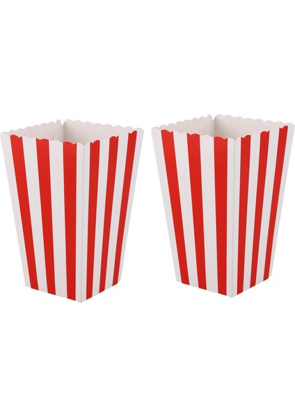 24 Sinema Çizgileri Partiye Edin Küçük Şeker Favor Patlamış Mısır Çanta Kutuları Kırmızı (Yurt Dışından)