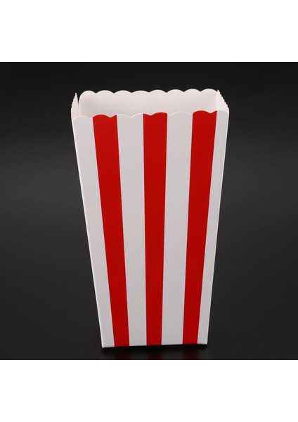 24 Sinema Çizgileri Partiye Edin Küçük Şeker Favor Patlamış Mısır Çanta Kutuları Kırmızı (Yurt Dışından) indirimleri