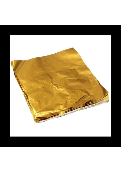 600PCS Square Sweets Şeker Çikolata Lolly Kağıt Alüminyum Folyo Sargılar Altın (Yurt Dışından) fiyatları