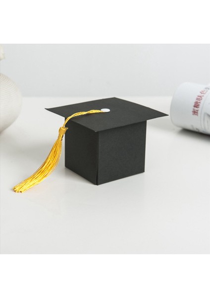 75PCS Diy Kağıt Mezuniyet Kapağı Şekilli Kutusu Şeker Çikolata Kutusu Mezuniyet Parti Için Lehine Cap Lisans Şapkası (Yurt Dışından) fiyatları